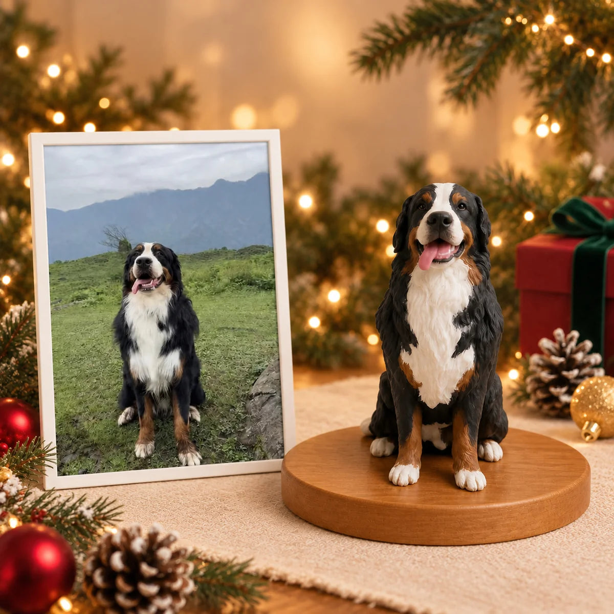 Custom 3D Pet Portrait Memorial Figurine