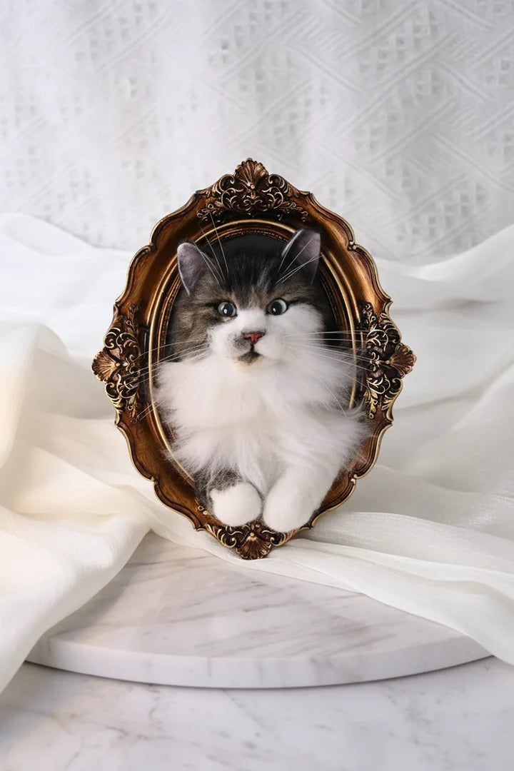 Custom Needle-Felted Pet Portraits