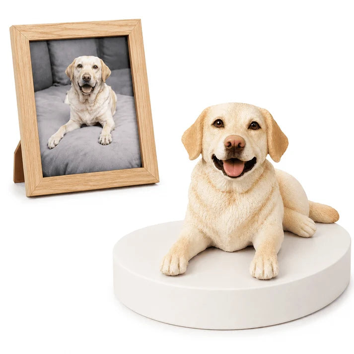 Custom 3D Pet Portrait Memorial Figurine