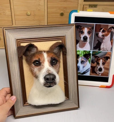 Crafting a Heartfelt Tribute: The Wool Portrait of Moritz