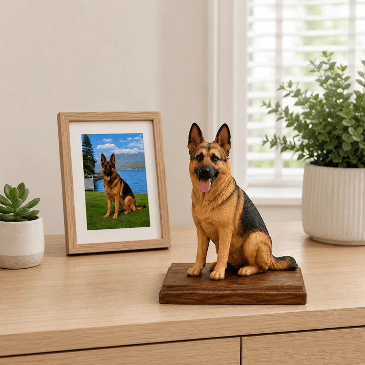 Custom 3D Pet Portrait Memorial Figurine