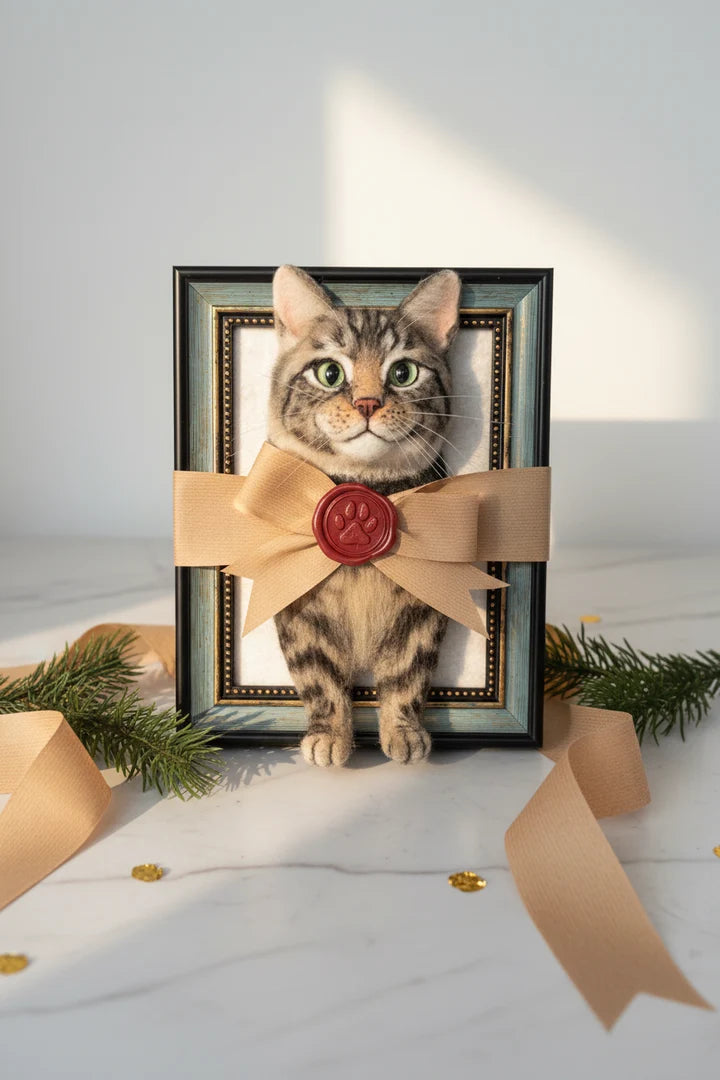 Custom Needle-Felted Pet Portraits